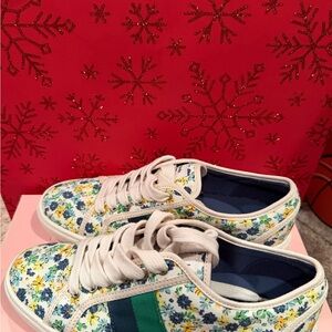 Kate Spade Red and Pink Izzy Sneakers